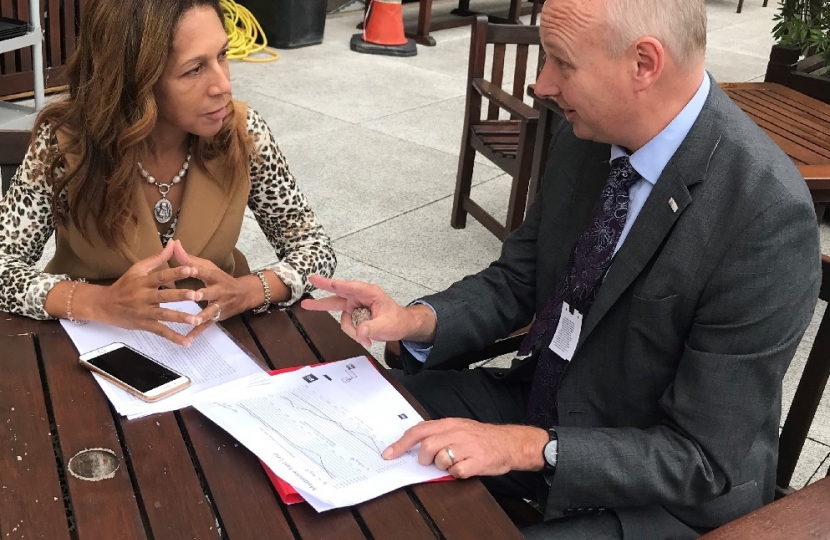 Helen Grant MP meets Southeastern MD David Statham 12-09-18