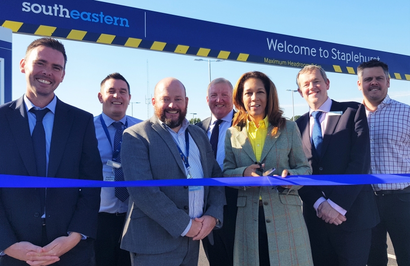 Staplehurst station car park opening 27-09-18