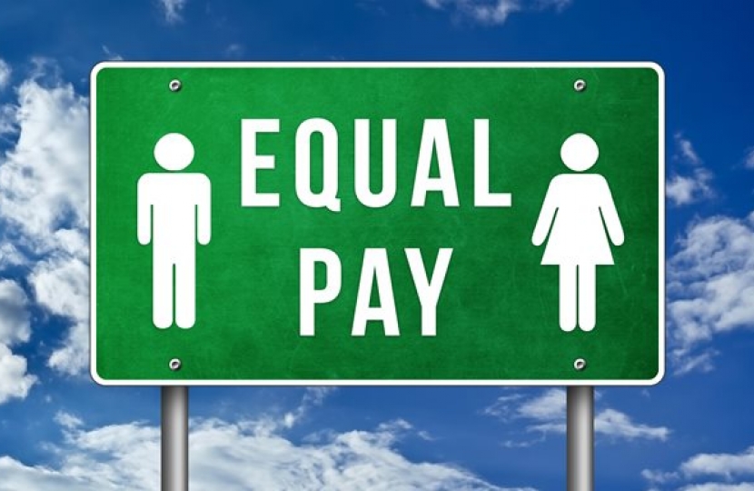 Equal pay sign