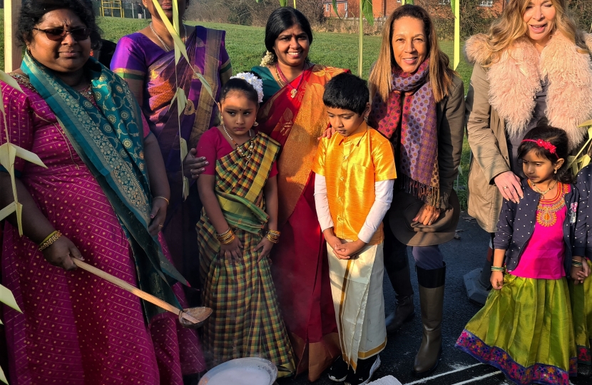 Helen with Maidstone Tamil community