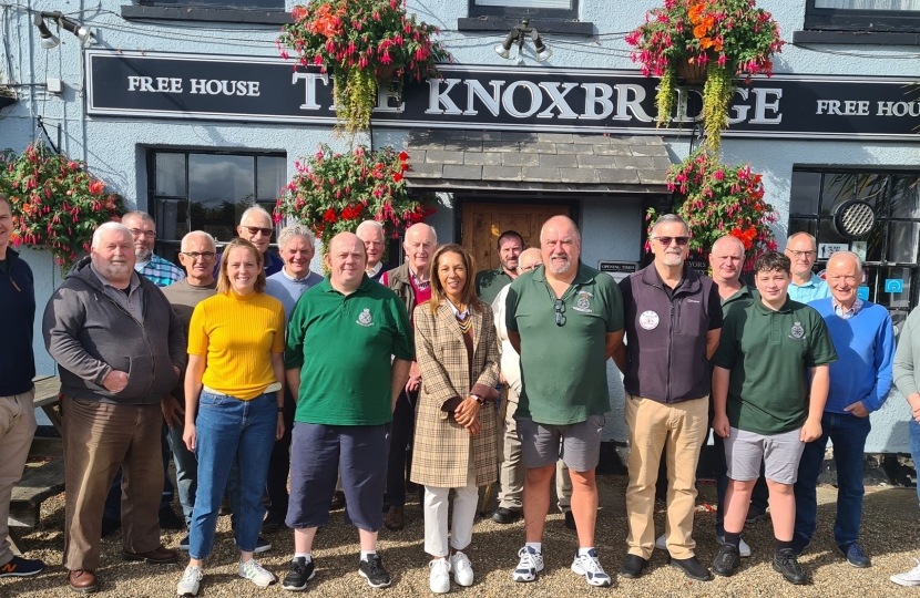 Outside The Knoxbridge pub