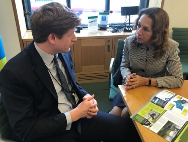 Helen Grant MP with Matthew Scott