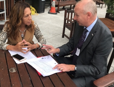 Helen Grant MP meets Southeastern MD David Statham 12-09-18