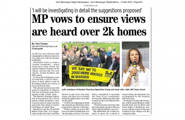 Marden village 2000 new homes scare