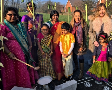 Helen with Maidstone Tamil community