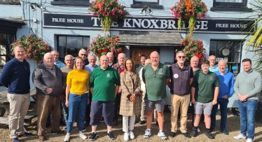 Outside The Knoxbridge pub